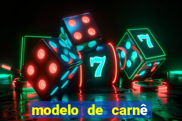 modelo de carnê de pagamento word