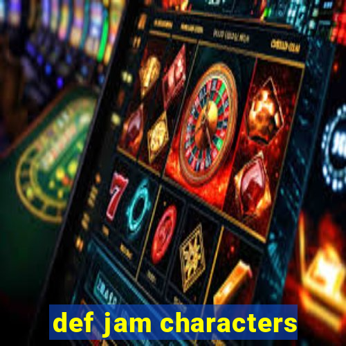 def jam characters